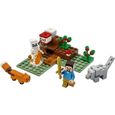 LEGO 21162 Minecraft Aventures dans la taiga - Inclut un squelette, un loup, un renard et le personnage Steve de Minecraft-2
