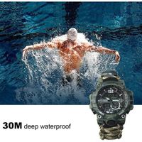 Montre Paracorde Multifonction Avec Boussole Et Sifflet – 6 Couleurs Au Choix