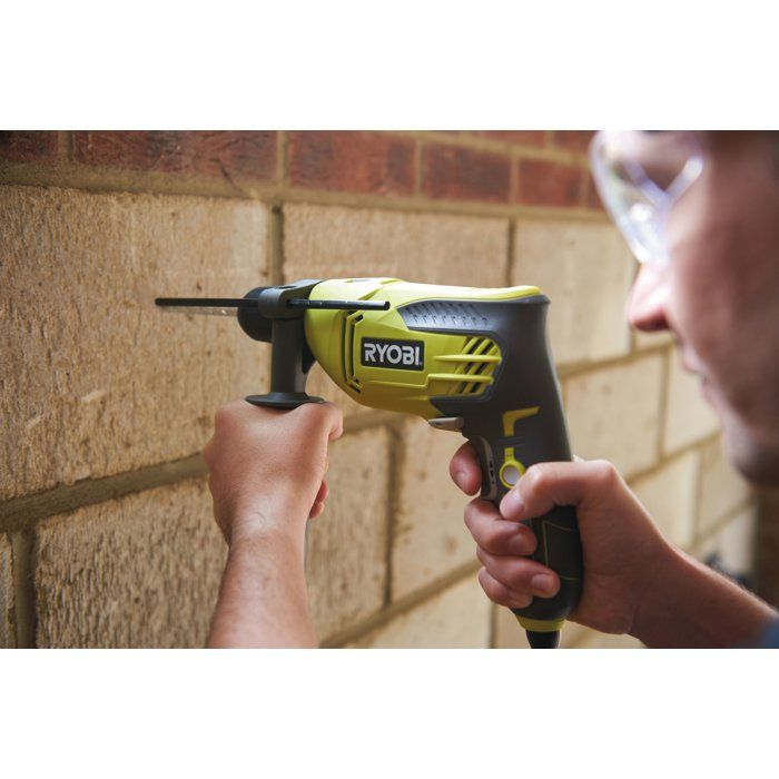 Perforatrice A Percussione RYOBI 680W - Trapano Con Mandrino Autoserrante 13mm