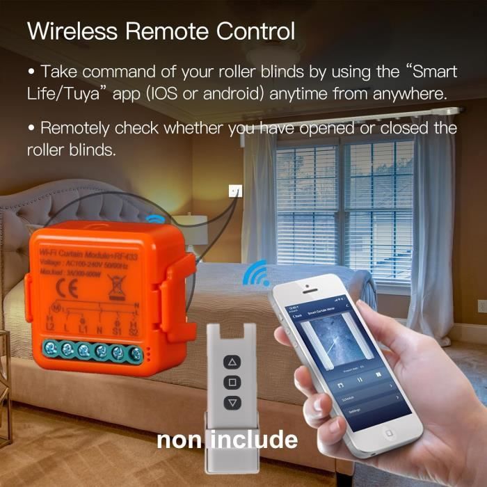 Interrupteur de volet roulant RF, télécommande pour volets roulants ...