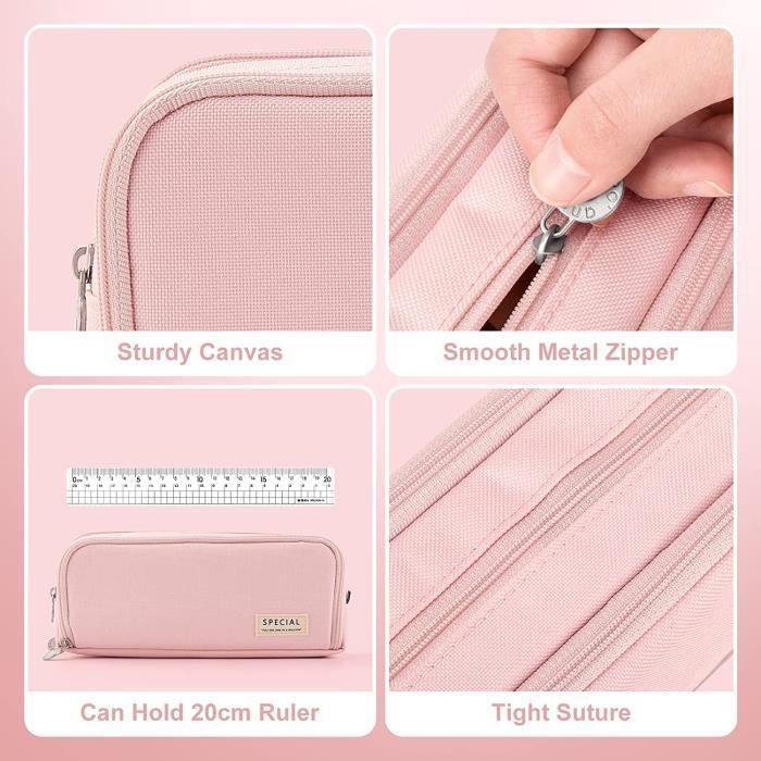 Maomaoyu Trousse Scolaire Fille, Grande Capacité Trousse Licorne