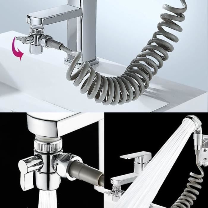 Raccord Coudé Ajustable Pour Pommeau De Douche - Acier Inoxydable, Réglage Multi-angle - Installation Facile Sans Professionnel