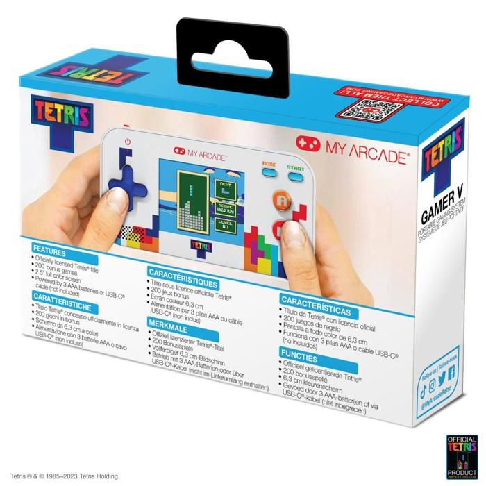 My Arcade Tetris Go Gamer - Console Portable Avec étui De Transport - 300 Jeux Inclus - 2