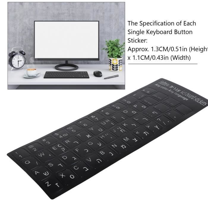 Autocollant Clavier Vinyle Nokta Legend - Motif Foudre Bleu - Langue Anglaise - Fabriqué Au Royaume-Uni