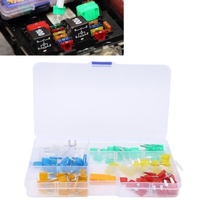 Kit De 100 Fusibles à Lame Standard Pour Voiture/camion – Assortiment ATC/ATM, Protection Court-circuit