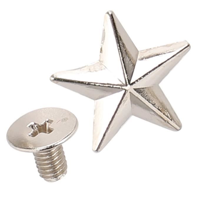 TMISHION Rivet de forme d'étoile Star Shape Rivet Crafts Stud Button ...