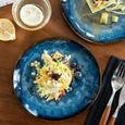 vancasso, Série Starry, Assiette à Dessert en Céramique 12 pièces, 21 cm, Handmade Vaeseille- Style Impresionniste-3