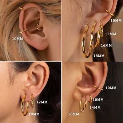 ORAZIO 6 Paires Boucles D'Oreilles E Pour Femme Argent 20G