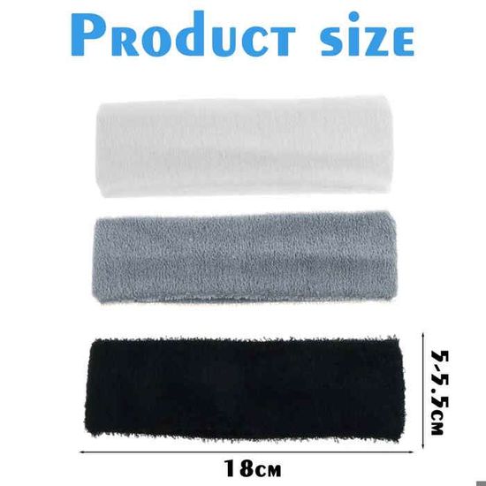 Bandeau de Yoga pour femmes impression européenne élastique sport large bandeau sueur absorber