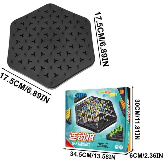 Jeu de bandes élastiques triangulaires, jeu de société professionnel pour enfants de plus de 7
