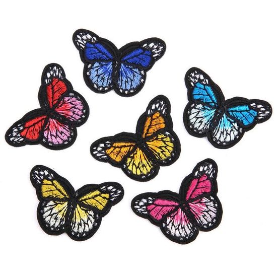 Paillettes Papillon Iron On Applique X 1 Pack différents modèles, couleurs et tailles