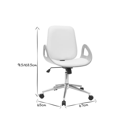 Miliboo Fauteuil De Bureau Design Blanc Et Bois Clair Glory Achat Vente Chaise De Bureau Soldes Sur Cdiscount Des Le 20 Janvier Cdiscount