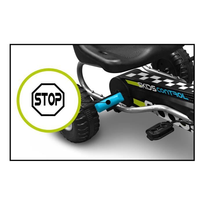 Pédales Frein/accélérateur Pour Go-Kart - 2 Pièces En Fer Et Caoutchouc - Antidérapantes - Installation Facile Sans Perçage
