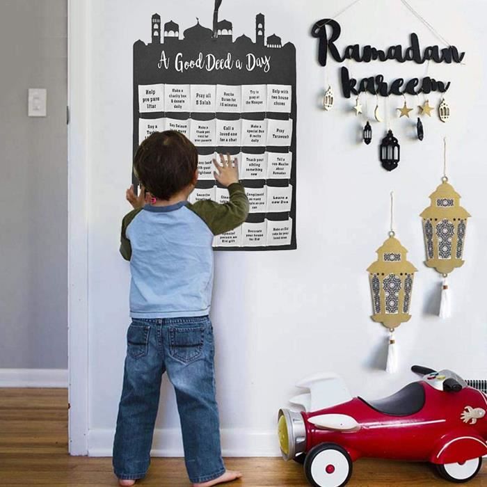Calendrier de L'avent Ramadan Moubarak, Calendrier du Ramadan, pour  Décoration , Cadeau de Ramadan Party Decoration. - Cdiscount Beaux-Arts et  Loisirs créatifs
