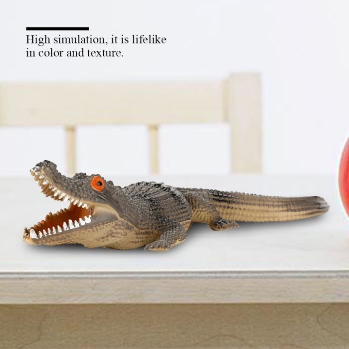 Jouet Modèle De Crocodile En Plastique Souple Avec Jouet Anti
