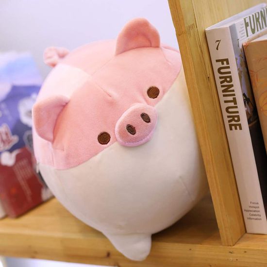 URFEDA Peluche Cochon, Chubby Cochon Coussin Doux Oreiller Cochon E Peluche Oreiller En Peluche Animal Realiste Peluche Coch Amz