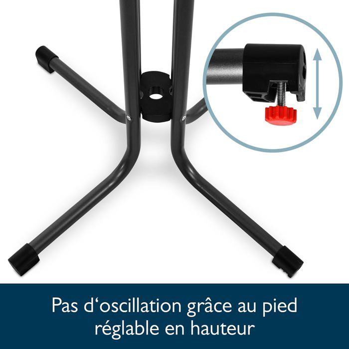 Beautissu Bistrotafel Buiten 60 cm Waterdicht – Inklapbare Ronde Tuintafel Terrastafel Balkontafel – Campingtafel Sta-tafel Eettafel – Hoogte 70 cm – Wit – Bistroni