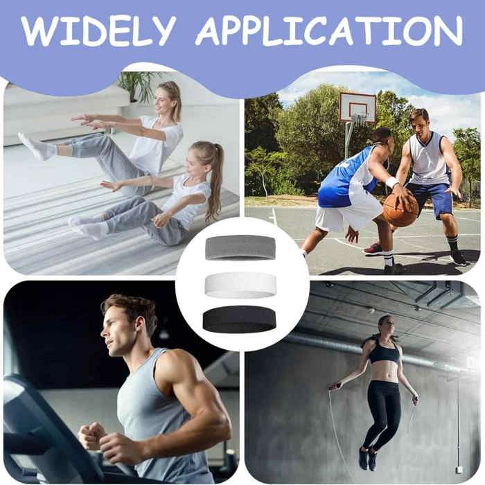 Bandeau Sport Anti Transpiration Bandeau Sport Ipow - 2 Pièces Anti- Transpiration - Homme Et Femme - Yoga, Running, Fitness Serre-tête Running Yoga