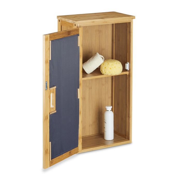 Armoire de salle de bain Relaxdays en bambou, dimensions