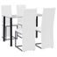 Ensemble A Diner 5 Pcs Ensemble De Table Et Chaises Acier Et Verre