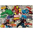 Puzzle Adulte Marvel Comics : Hulk Iron Man Captain America Thor Black Window - 1000 Pieces - Educa Collection Super Heroes-0