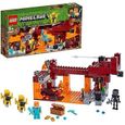 LEGO Minecraft - Le pont de Blaze - Jeu Construction et Aventure - 372 Pièces-0