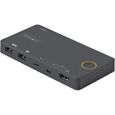 StarTech.com Switch KVM Hybride 2 Ports USB-A + HDMI & USB-C - Ecran Unique HDMI 2.0 4K 60Hz - Commutateur KVM Compact Deskto-0