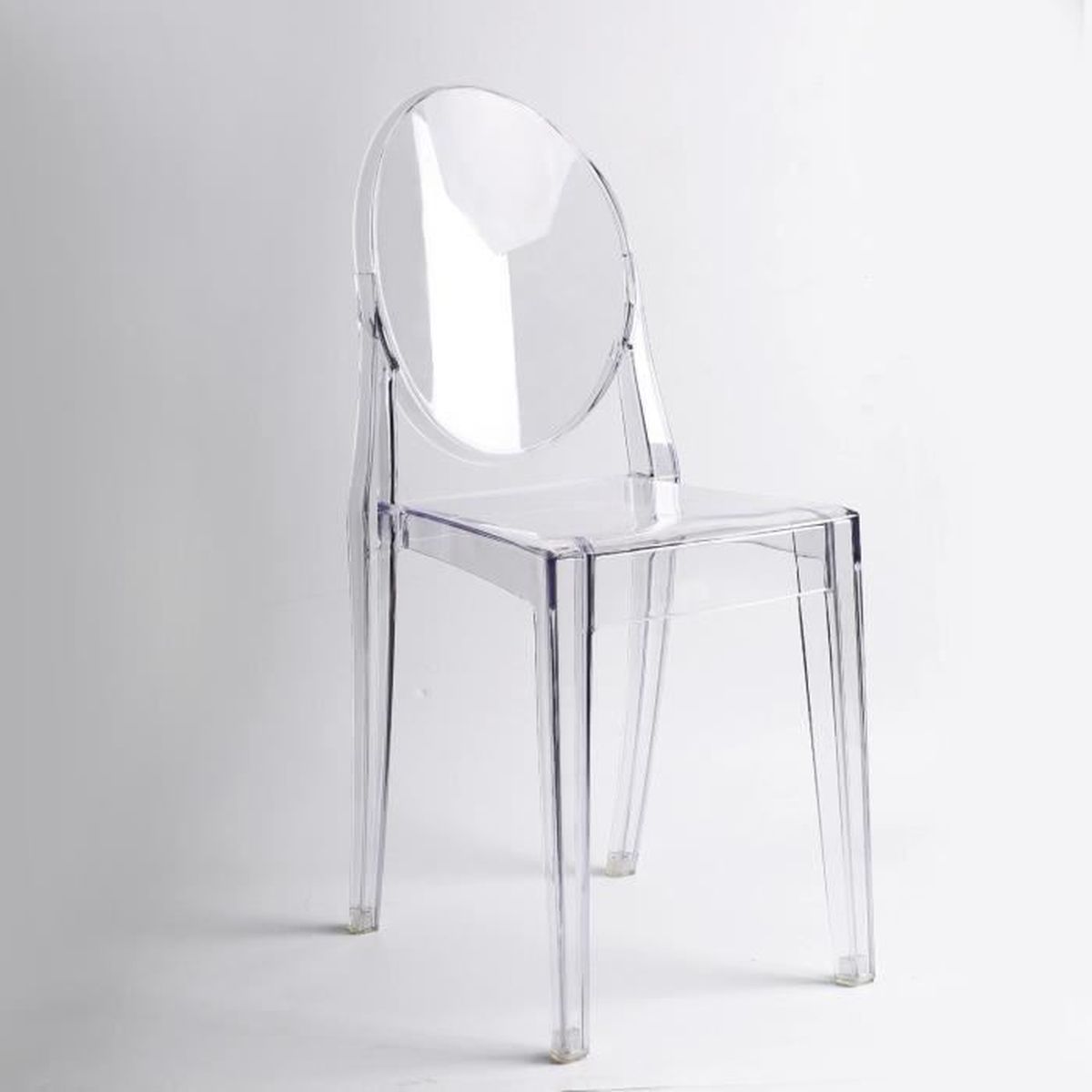 Clair Ghost Chaise de salle à manger transparente Designer Moderne