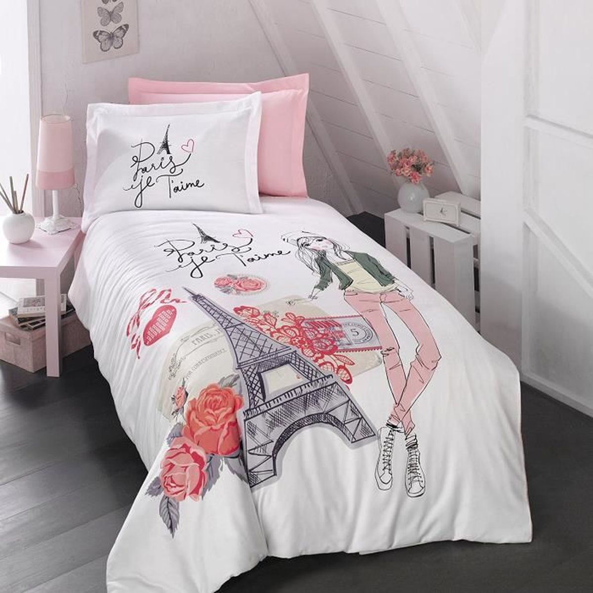 Parure De Drap Paris 1 Personne