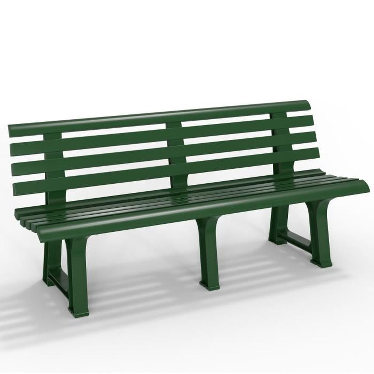 Banc de jardin Parc  Vert PVC  145x49x74 cm  Cdiscount Jardin