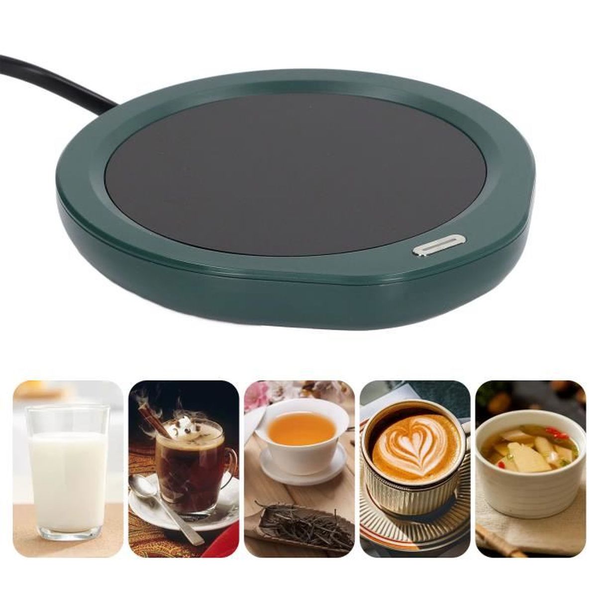 Chauffe-Tasse USB - Garde Café Ou Thé Chaud à 40°C - Bureau, Maison, Voyage - Design Mignon Et Étanche