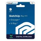 TRIMBLE SketchUp Pro 2025 + V-Ray 7 + Enscape 4 - Activation Perpétuelle - À télécharger - 1 PC - Non compatible Mac