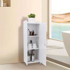 SUPFINE Meuble Armoire de Salle de Bain Armoire de Rangement - Placard avec Porte Organisateur - 3 couches - 24*20*75cm
