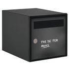 Boîte aux lettres - DECAYEUX - Simple face - Acier - Imprimé 'Pas de pub' - Résistant aux UV