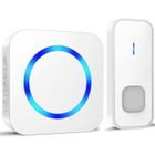 KENETUOS Sonnette sans Fil et Récepteur Enfichable - KENUOS - 55 Mélodies 5 Niveaux de Volume - Portée de 400m