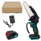 MAWIRON Scie à Chaîne Tronçonneuse Mini 6-Inch Électrique sans Fil Portable Jardinage Couper Outil,avec Batterie+Chargeur,Compatible Makita