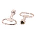 SOURCING MAP 2Pcs Clé Triangle Poubelle Clé douille pour 8mm Triangulaire Panneau Serrure Armoire
