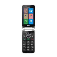 Téléphone portable Brondi Boss 4G à clapet double SIM, écran 8,89 cm (3.5'), caméra 2 MP, 1500 mAh - Blanc