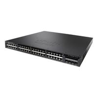 Cisco Catalyst 3650-48FWS-S Commutateur C3 Géré 48 x 10-100-1000 (PoE+) + 4 x SFP Ordinateur de bureau, Montable sur rack PoE+…