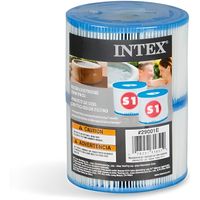 Lot de 2 cartouches de filtration pour Pure Spa INTEX - Fibre Dacron facile à nettoyer