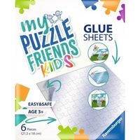 Ravensburger - Accessoire puzzle Enfants ou Adultes - 6 Feuilles adhésives pour puzzles jusqu'au 500p - Utilisable dès 3 ans -
