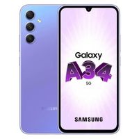 SAMSUNG Galaxy A34 5G Smartphone 8Go + 256Go Lavande