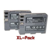 vhbw set de 2 batteries 1000mAh (7.2V) pour appareil-photo Nikon D-SLR D50 D70 D70s D80 D90 D100 D100 D200 D300 D300s D700 comme …
