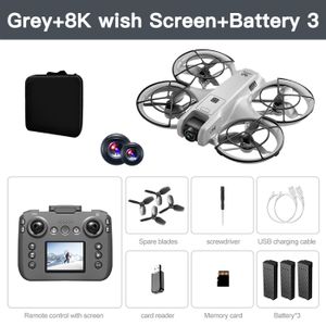 Drone GPS RG108 8K avec Caméra pour Touriste, Haute Définition