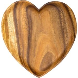 PORTE FRUITS - COUPE  Bol en bois d'acacia - 20 cm - Design cœur - Bol à