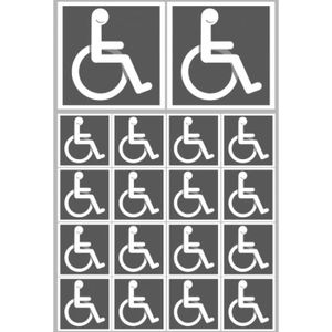 autocollant Sticker handicape moteur 4