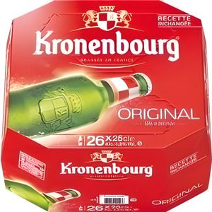 BIERE Bière blonde 26 x 25 cl Kronenbourg
