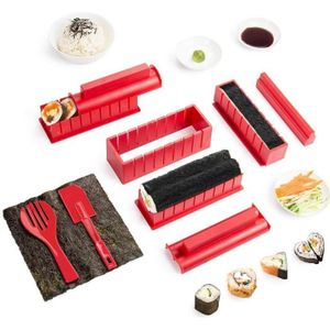 Kit à Sushi,9 Pièces Kit Sushi Maki en Bambou pour Débutant 2 Assiettes de  Tapis à Rouler5 Paires de Baguettes,1x Palette de [78] - Cdiscount Maison