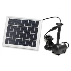 POMPE À EAU AUTO Panneau solaire Pompe à eau Kit 2W 200L-h Pour Fon