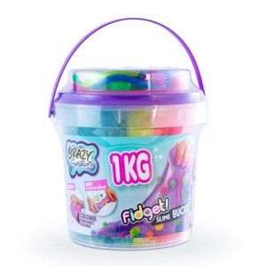JEU DE PÂTE À MODELER Fidget Slime - Fidget bucket 1kg - Crazy Sensations - Canal Toys